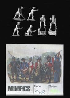 Minifigs 15mm WWI Russian 9WR Artillerymen (8)