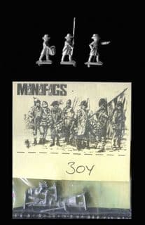 Minifigs Vintage 15mm ACW 30Y Iron Brigade Command (x 6)