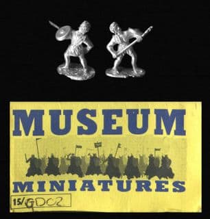 Museum Miniatures 15mm Gladiators GD02 Velite with Javelin, Shield (x 8)