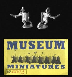 Museum Miniatures 15mm Gladiators GD03 Samnite with Gladius & Scutum (x 8)