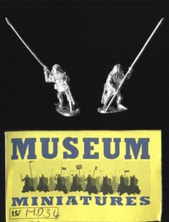 Museum Miniatures 15mm Medieval MD34 Burgundian Pikemen (x 8)
