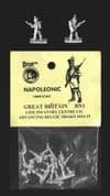 Naismith Design 15mm Napoleonic British BN01 Line Infantry Centre Coy Advancing (Belgic Shako) (6)