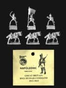 Naismith Design 15mm Napoleonic British BN21 Hussar Command 1812-1815 (3)