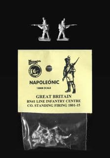 Naismith Design 15mm Napoleonic British BN41 Line Infantry Centre Coy Standing Firing (Stovepipe) 5