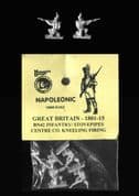 Naismith Design 15mm Napoleonic British BN42 Line Infantry Centre Coy Kneeling Firing (Stovepipe) x6
