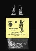 Naismith Design 15mm Napoleonic British BN46 Line Infantry Sergeants (Stovepipe) (6)
