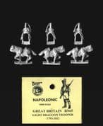 Naismith Design 15mm Napoleonic British BN65 Light Dragoon Troopers (Tarleton) (3)