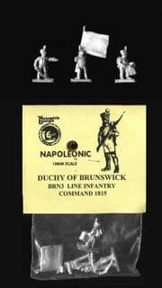 Naismith Design 15mm Napoleonic Brunswick BRN03 Line Infantry Command 1815 (6)