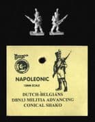 Naismith Design 15mm Napoleonic Dutch-Belgian DBN13 Militia Advancing (Conical Shako) 1815 (6)