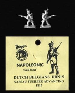 Naismith Design 15mm Napoleonic Dutch-Belgian DBN15 Nassau Fusilier Advancing 1815 (6)