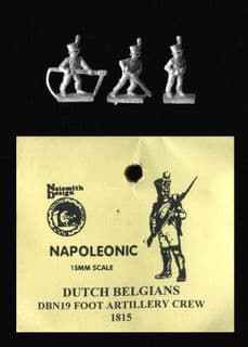 Naismith Design 15mm Napoleonic Dutch-Belgian DBN19 Foot Artillery Crew 1815 (6)