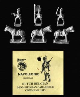 Naismith Design 15mm Napoleonic Dutch-Belgian DBN24 Belgian Carabinier Command 1815 (3)