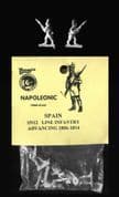 Naismith Design 15mm Napoleonic Spanish SN12 Line Infantry Advancing 1806-1814 (6)