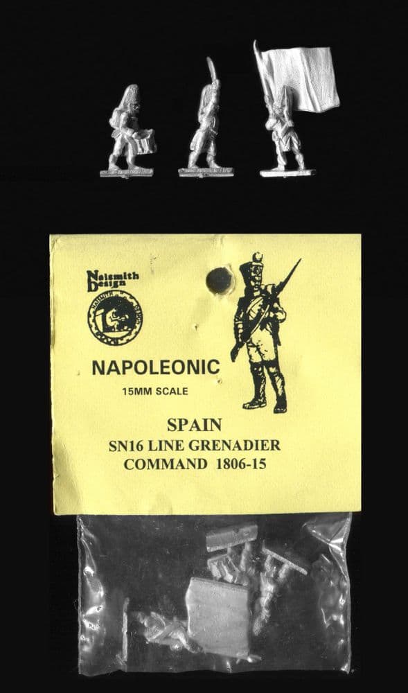 Naismith Design 15mm Napoleonic Spanish SN16 Line Grenadier Command ...