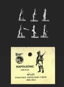 Naismith Design 15mm Napoleonic Spanish SN40 Foot Artillery Crew 1806-1814 (6)