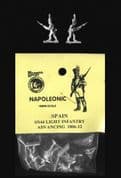 Naismith Design 15mm Napoleonic Spanish SN44 Light Infantry Advancing (Shako) (6)