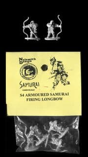 Naismith Design 15mm Samurai Range S04 Armoured Samurai Firing Bow (x 5 figs only)