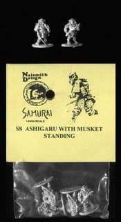 Naismith Design 15mm Samurai Range S08 Armoured Ashigaru with Musket (x 6)
