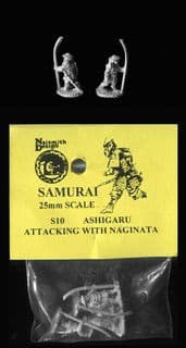 Naismith Design 15mm Samurai Range S10 Armoured Ashigaru Advancing, Naginata (6)