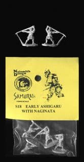 Naismith Design 15mm Samurai Range S18 Early Ashigaru with Naginata (6)