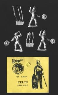 Naismith Design 25mm/28mm Celts C4 Slingers (x 3 figs)