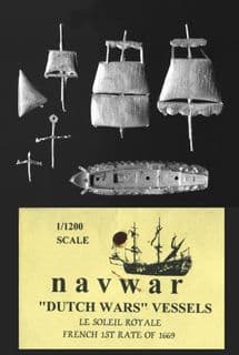 Navwar 1/1200 17th/18th Century DUF01 French Ship “Le Soleil Royale” 1st Rate of 1669