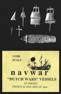 Navwar 1/1200 17th/18th Century DUF04 French Ship “Le Phenix” 84 Gun 2nd Rate Ship of 1664