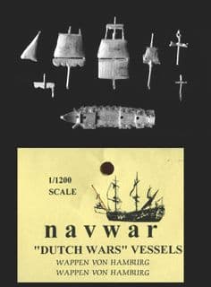 Navwar 1/1200 17th/18th Century DUG02 Hamburg Ship “Wappen von Hamburg” Frigate of 1667