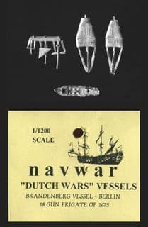 Navwar 1/1200 17th/18th Century DUG03 Brandenburg Ship “Berlin” 18 gun Frigate of 1675