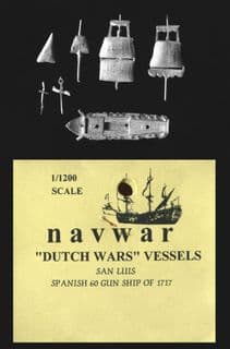 Navwar 1/1200 17th/18th Century DUS01 Spanish Ship “San Luis” 60 gun Ship of 1717