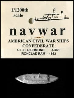 Navwar 1/1200 ACW Naval AC68 CSS Richmond – Ironclad Ram