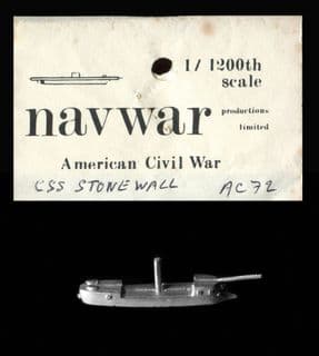 Navwar 1/1200 ACW Naval AC72 CSS Stonewall – Seagoing Armoured Ram (x 1)