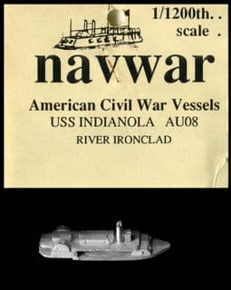 Navwar 1/1200 ACW Naval AU08 USS Indianola – Ironclad River Gunboat (x 1) (1)