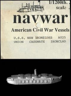 Navwar 1/1200 ACW Naval AU25 USS New Ironsides – Casemate Ironclad (x 1)