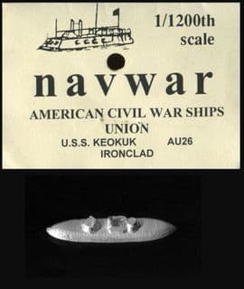 Navwar 1/1200 ACW Naval AU26 USS Keokuk – Ironclad (x 1)