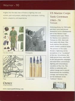 Osprey Warrior WAR 090 US Marine Corps Tank Crewman 1965 – 70 Vietnam