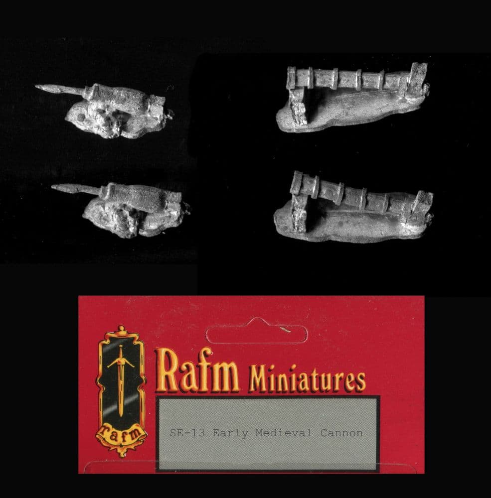 Rafm 25mm Siege Equipment range SE13 Early Medieval Cannon x 4 models