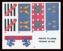 Revo Flags 15mm No 60 Hundred Years War Banners – France
