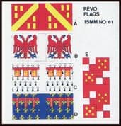Revo Flags 15mm No 61 Hundred Years War Banners – France