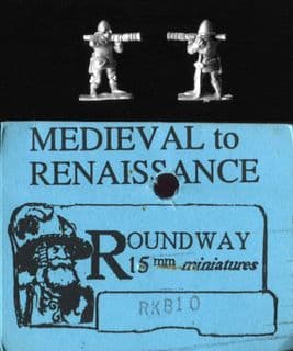 Roundway 15mm Renaissance RKB10 Burgundian Handgunner Firing (x 8)