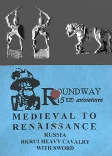 Roundway 15mm Renaissance RKRU2 Russian Heavy Cavalry with Sword x 4