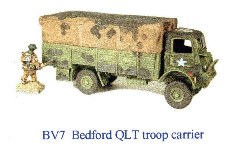 Miniature Corgi - Bedford QLT Troop Carrier - Royal Navy 1944 - 1/50 - Kaki