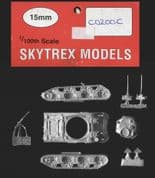 Skytrex 15mm CD200C WWII US M4A1 Sherman with Applique Armour (x 1)