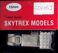 Skytrex 15mm CD206J WWII US GMC (Hard Cab) + Oil Drums