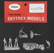 Skytrex 15mm CD223A WWII US M3 Halftrack 75mm GMC & Crew