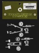 Skytrex 15mm CD311 WWII German 10.5cm leFH 18 Medium Field Gun (1 limbered & 1 firing)
