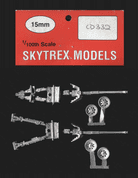 Skytrex 15mm CD332 WWII German PAK43/41 A/T Guns (1 firing, 1 limbered)