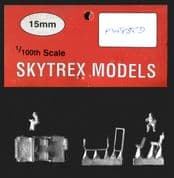 Skytrex 15mm Post War US PW838D MUTT Jeep with Radio (x 1 model)