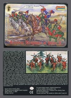 Strelets 1.72 scale 0010 Gt. Northern War (1700-1721) Russian Dragoons (1 box)