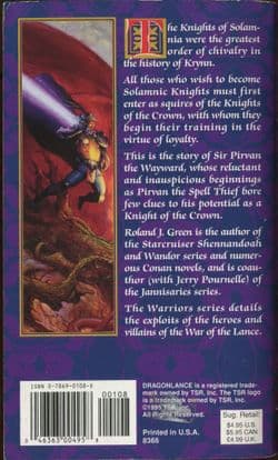 TSR Dragonlance Novel: Knights of the Crown, Warriors Series Vol 1
